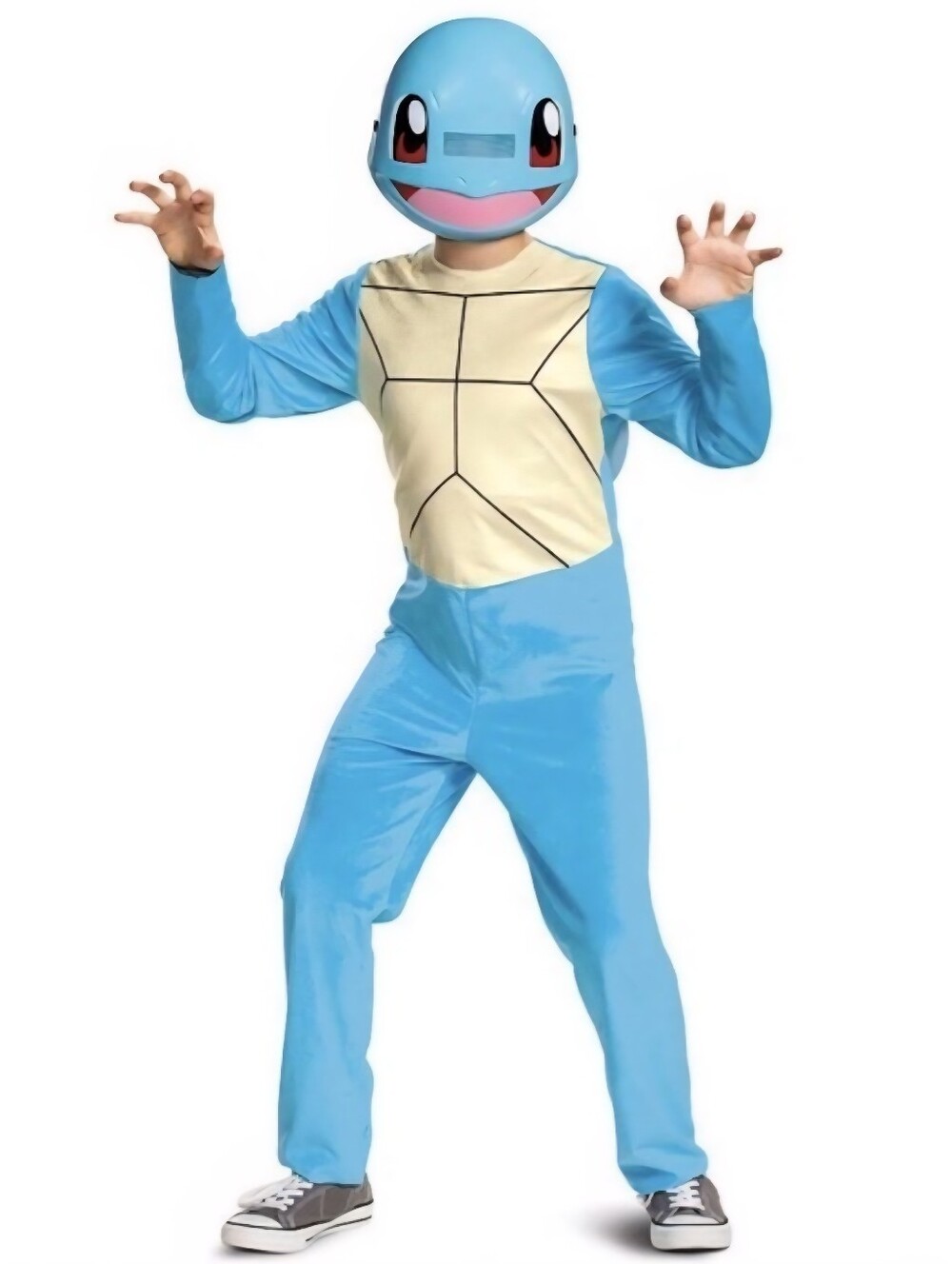 Pokémon Squirtle Halloween Costume Cosplay Child's Medium (7-8) Jumpsuit & Mask
